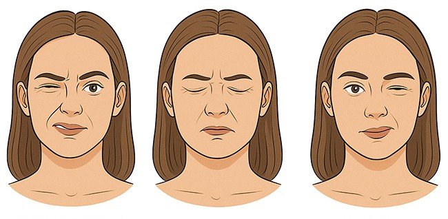 Hemifacial spasm treatment for involuntary facial muscle contractions