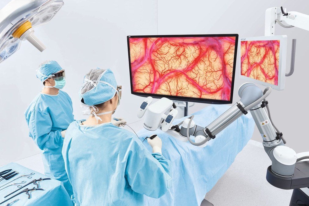 Micro neurosurgery performed under an operating microscope